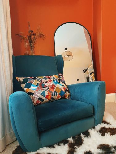 Patchwork Silk & Velvet Cushion